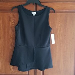 Bisou Bisou Black sleeveless top, small